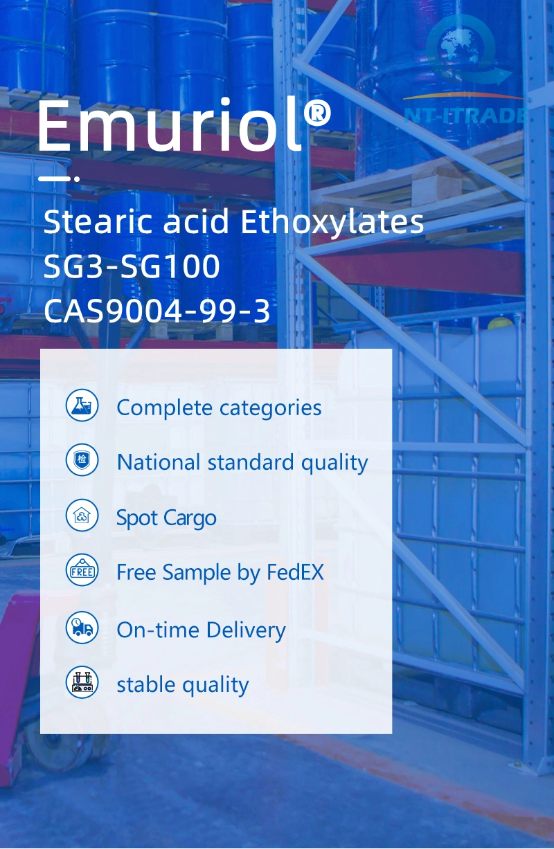 Nt-Itrade Brand Emulsifier Surfactant Stearic Acid Ethoxylates Sg3-Sg100 CAS9004-99-3